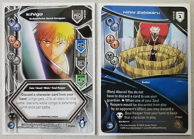 Ichigo Soul Reaper & Hihio Zabimaru Bleach Card Game Promos From Shonen Jump!! • $19.99