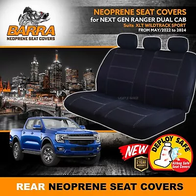 REAR BARRA Neoprene Seat Covers NEXT GEN RANGER Wildtrack SPORT XLT 5/2022-2024 • $121.26