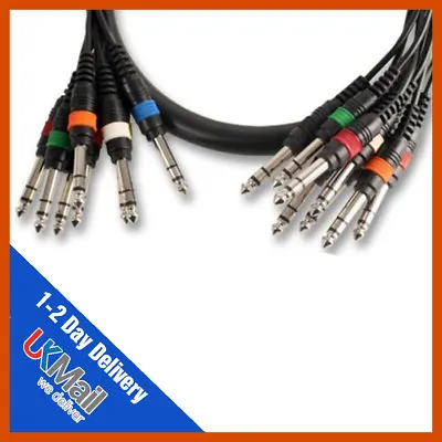 Pulse 8-Way Stereo Jack To Jack 6.35mm  Loom / Multicore | 2.5m | 5m  • £25.99