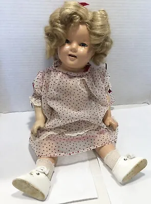 Vintage Antique Ideal 1930's Shirley Temple Composition Doll Marked 18 Inches • $84.99