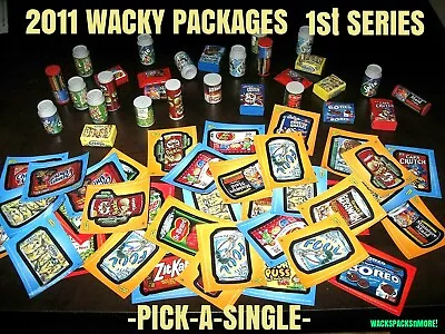 2011 Wacky Packages Series 1  ERASERS  -PICK-A-SINGLE- Complete Your Set -Pick 1 • $2.49