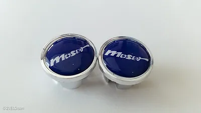 Vintage Style Moser Handlebar End Plugs Blue • $8.90