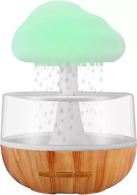 Rain Cloud Humidifier Rain Drop Sound Night Light Aromatherapy Oil Essential • £22.99