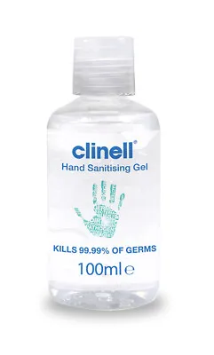 Clinell Hand Sanitising Alcohol Gel 100ml Flip Top Bottle • £4.99