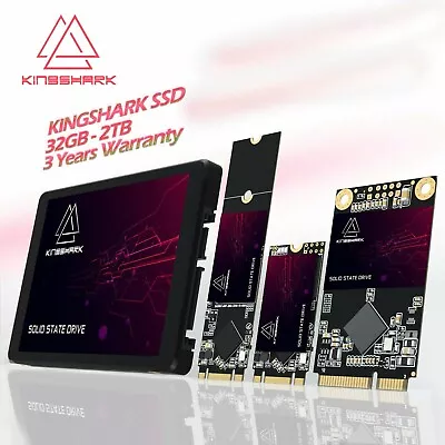 Kingshark 2.5'' MSATA M.2 2280/2242 SSD 128GB 256GB 512GB Solid State Drive Lot • $179.49