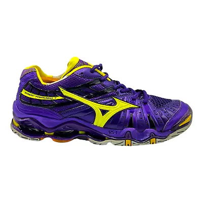 Mizuno Wave Tornado 7 Womens Volleyball Shoes Purple Squash Athletic Size 10 • $36.92