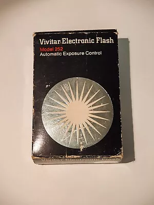 Vivitar Electronic Flash Model 252 Automatic Exposure Control With Box • $7.99