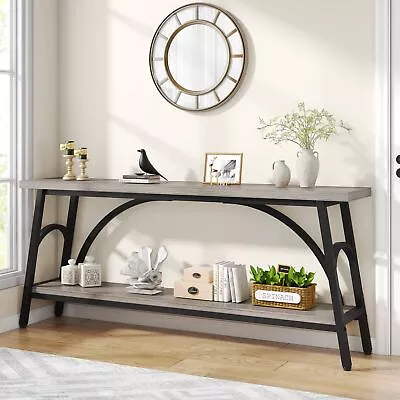 71  Farmhouse Console Table For Entryway Long Narrow Sofa Table With Storage • $153.77