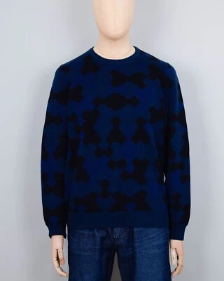 £25 • Buy J. Lindeberg Kane Camo Knit Dark Blue Size Small