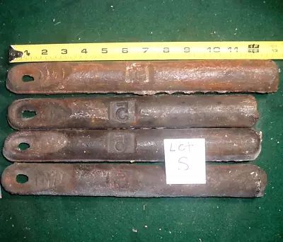 Lot Of 4 Antique Vintage Cast Iron Window Sash Weights # 5 Pound Five Lb Approx • $26.99