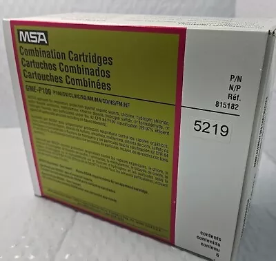 6 Pack-MSA Comfo Multigas/P100 GME Combination Cartridges 815182 GME-P100-Box/6 • $44.99