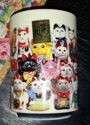Maneki Neko Lucky Cat Cup  Japan Porcelain • $24.50