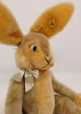 VNTG 1968-74 43cm Steiff #3140/43 LULAC Floppy Rabbit Bunny Caramel Mohair 2 IDs • $49.99