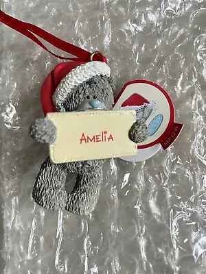 £2.49 • Buy Me To You Tatty Teddy Amelia Personalised Christmas Tree Resin Ornament BNWT