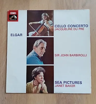 Elgar Cello Concerto / Sea Pictures Jacqueline Du Pre LSO Barbirolli ASD 655 LP • £15