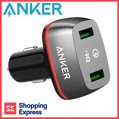 $26.50 • Buy Anker A2224H12 PowerDrive+ 2 Port Black USB Car Charger