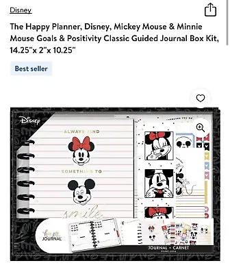 Disney The Happy Planner Disney Mickey Mouse & Minnie Mouse Goals & Positivity • $22