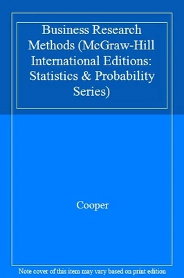 £8.24 • Buy Business Research Methods (McGraw-Hill International Editions: ,