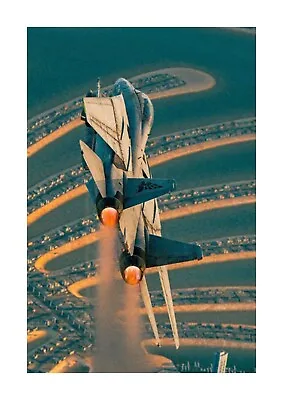 F14 Tomcat Over Dubai US Air Force A4 Poster With Choice Of Frame • $11.09