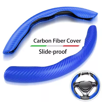 38cm Carbon Fiber Universal Car Steering Wheel Booster Cover NonSlip Accessories • $9.98