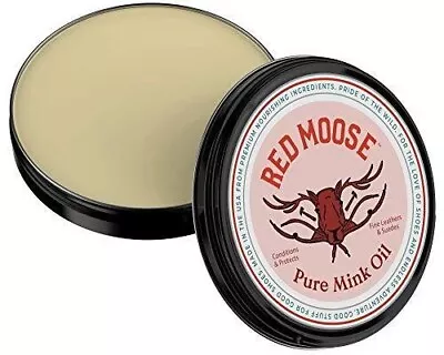 RED MOOSE Mink Oil Paste Waterproof Leather Shoe Protector And Boot Repair • $14.99