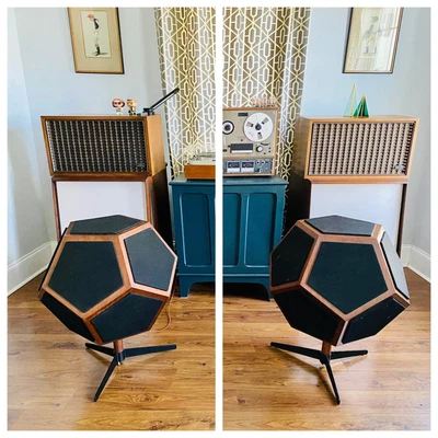 $1249 • Buy Vintage Design Acoustics D12 Omnidirectional Speakers. Working. Very Rare!!