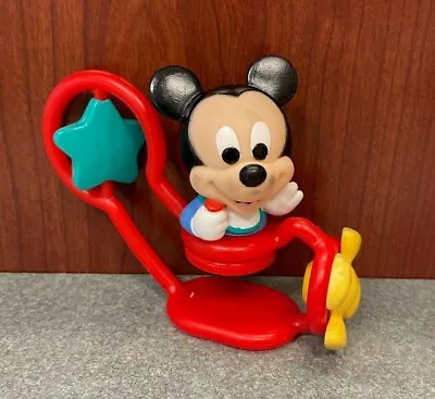 Mickey Mouse Spin N' Play Rattle Toy - Helicopter Star Propellers Disney Baby  • $8.99