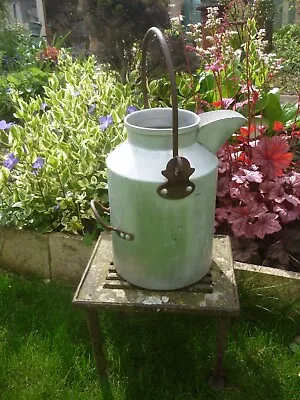 Vintage Old Aluminium MILK PAIL/ CHURN With Spout And Handle~ Garden Pot~ • £8.50