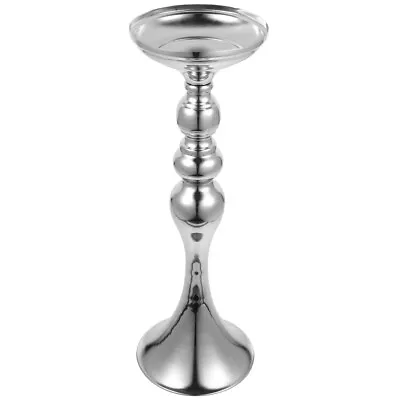 Metal Wedding Centerpieces Vase Tall Flower Holders Silver-DI • £15.75