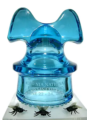 SI- 257-5.000 Electric Blue Mickey Mouse  Glass Insulator MINT RDP Private Issue • $89.80