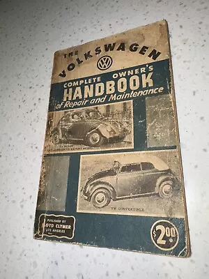 Volkswagen Owners Handbook Repair Manual 1957 Vw Clymer • $8.99