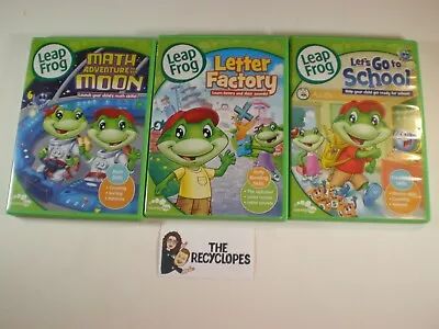 3 DVD Leap Frog Letter Factory / Lets Go To School / Math Adventure To The Moon • $24.99