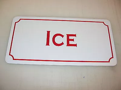 ICE Metal Signs 6 X12  Food & Beverage Retro Vintage Design Concession  • $13.45