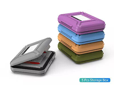 ORICO 5Pcs 3.5  HDD/SSD Storage Case Dust-proof Moisture-proof Hard Drive Box • £39.99