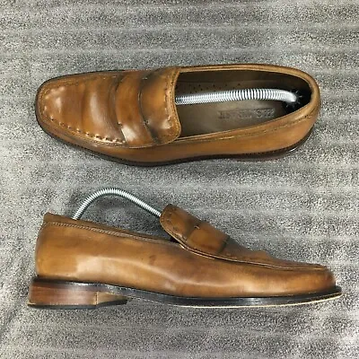 H.S. Trask Loafer Mens Size 9.5M Choteau Slip-On Leather Shoe Brown • $14.99