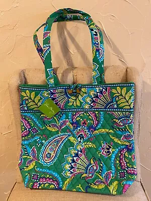 Vera Bradley Purse Shoulder Bag Everyday Toggle Tote Emerald Paisley NEW NWT • $26.22