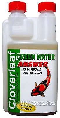 £15.99 • Buy Cloverleaf Green Water Answer 1l Algae Control Away Safe Treatment Koi Pond Fish