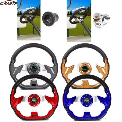 Golf Cart Steering Wheel With Hub Adapter For EZGO TXT RXV Yamaha And Club Car • $32.99