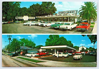 Vintage Steak And Shake Postcard Greetings From Winter Park Florida Ca 1950 • $19.75