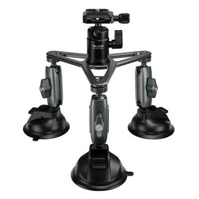 $149.95 • Buy Extra Large Triple Suction Cup Mount For GoPro / DJI / Insta360 / SJCAM / CamGo