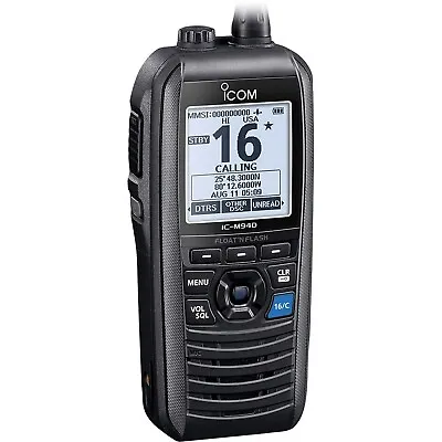 ICOM IC-M94DE - 6W - Buoyant - Marine VHF Handheld M94D - Distress DSC/GPS/AIS • £359.99