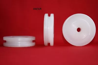 £5.20 • Buy 60mm Round U Groove Nylon Pulley Wheel Roller , Various Groove Size High Quality