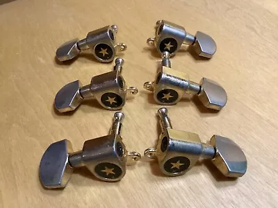 Rare Vintage 1970s Ibanez Gold Tuners W/ Star Logo Tuning Pegs Lawsuit • $224.99