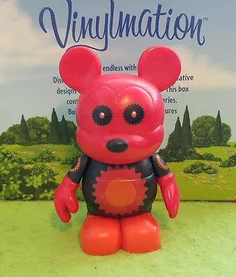 DISNEY Vinylmation 3  Park Set 5 Urban Red Black Gears Mickey Mouse • $3.49