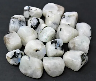 1/4 Lb Bulk Lot Rainbow Moonstone Tumbled Stone Crystal Healing Energy (4 Oz) • $12.35