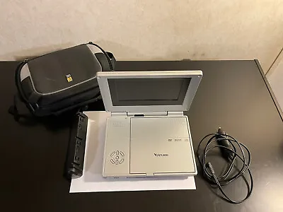 Venturer PVS3361 DVD Player 6.2  Display  Battery & Car Plug. NOT TESTED AS IS • $10