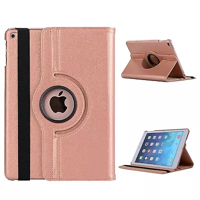 360 Rotating Apple IPad Rose Goldpurple Case Cover For IPad Pro Air 9.7 2018 • £5.95