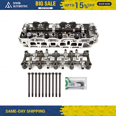 Complete Cylinder Head Rocker Arm W/ Head Bolts Fit 85-95 Toyota 2.4L 22R 22RE • $404.99