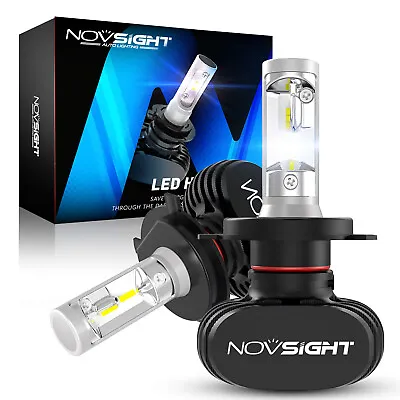NOVSIGHT Car 9003 HB2 H4 LED Headlight Bulbs High Low Beam Halogen 6500K White • $40.99
