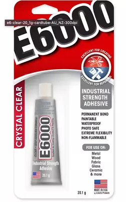 E6000 Clear Adhesive - 2 Sizes Available • $8.99